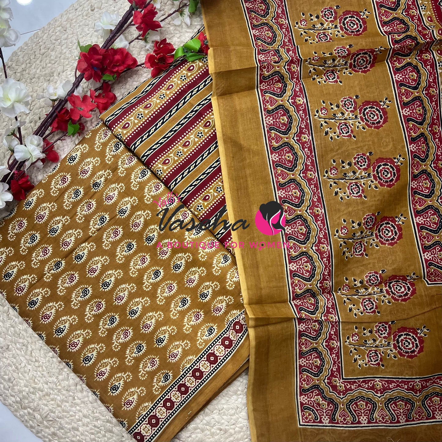 Pure Mul Mul Cotton | Unstitched Material | VVUSM079