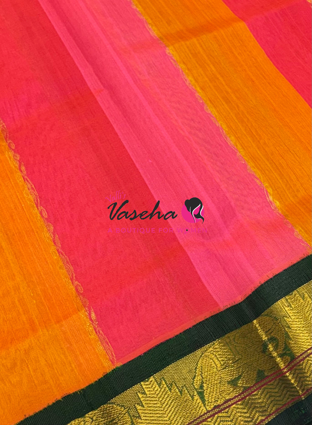 Pure Korvai Silk Cotton - Multi Colour Shade  - VVKSC040