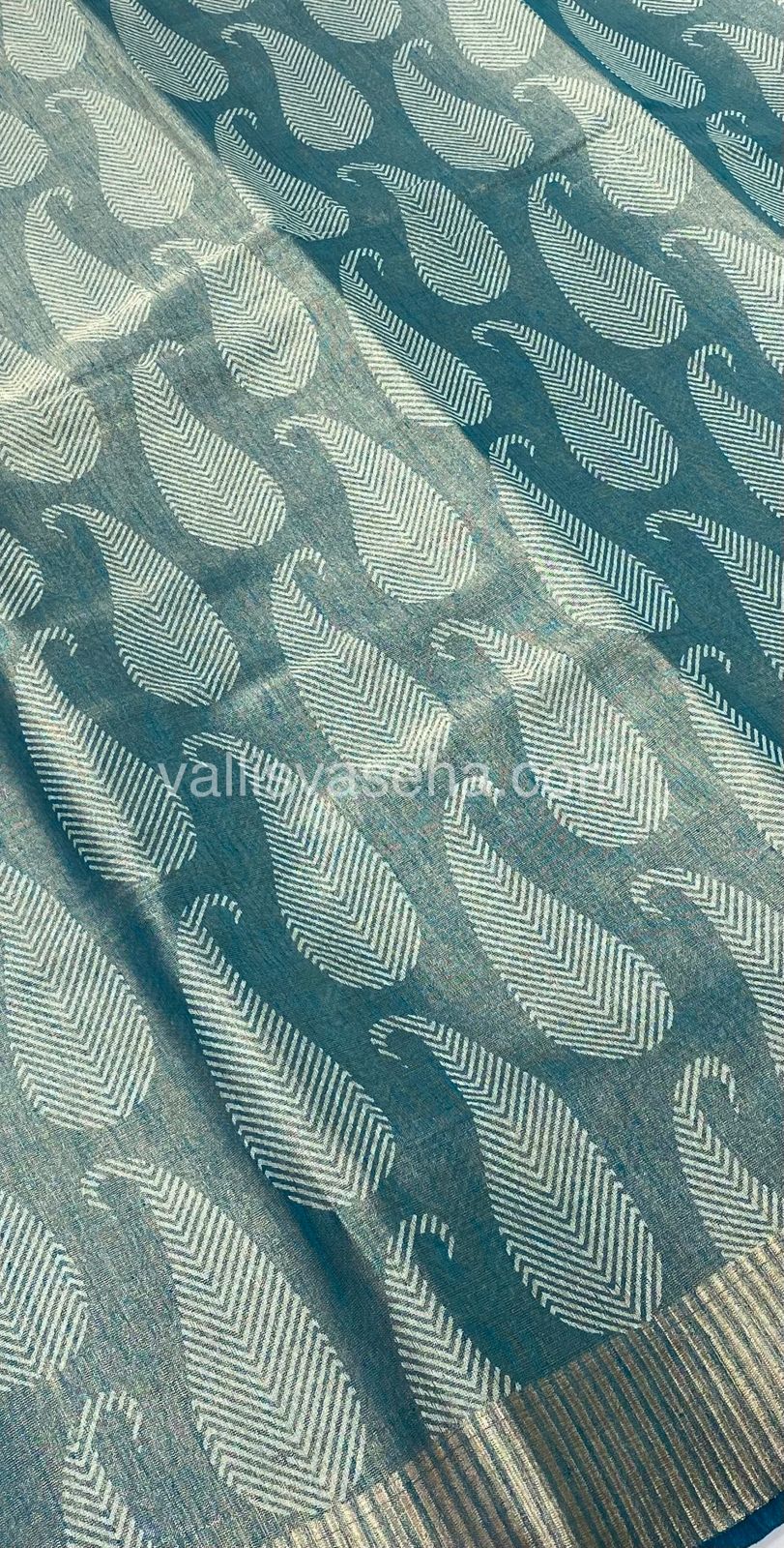 Semi Tussar Silk - Ramar Blue Shade - VVSTS001