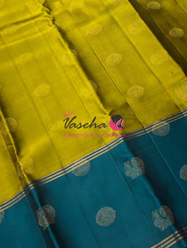 Half Mix - Pure Soft Silk Saree - Long Retta Petta Border with Butta - VVPSS084
