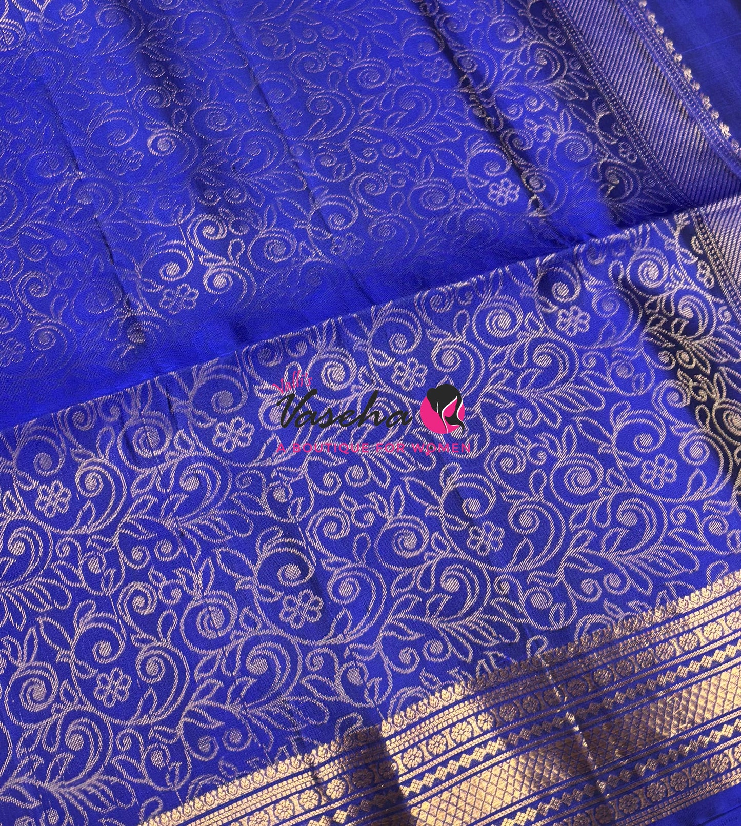 Pure Soft Silk Saree - Blue Shade - VVPSS098