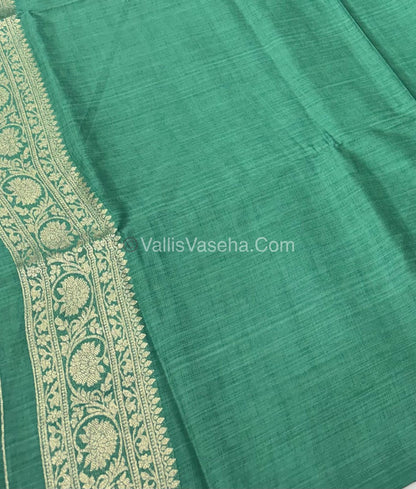 Banarasi - Heritage Silk - Semi Kathan Silk -  Pastel Green Shade- VVBHS001