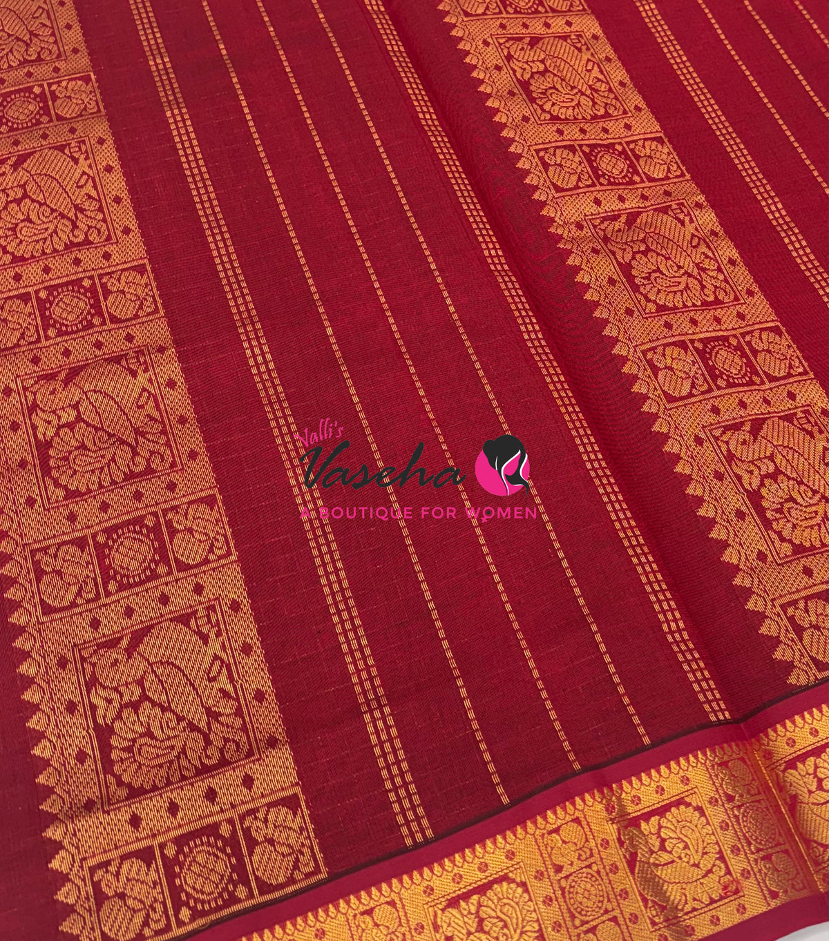 Semi Silk Cotton Saree | Lakshadeepam Design |VVSSC009