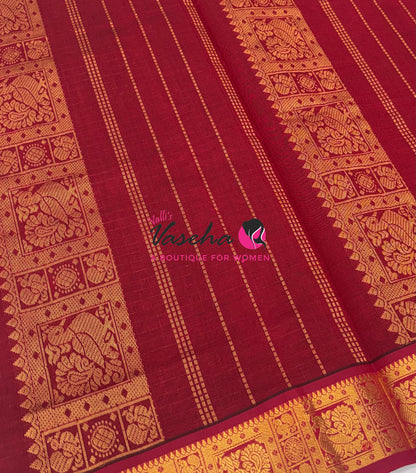 Semi Silk Cotton Saree | Lakshadeepam Design |VVSSC009