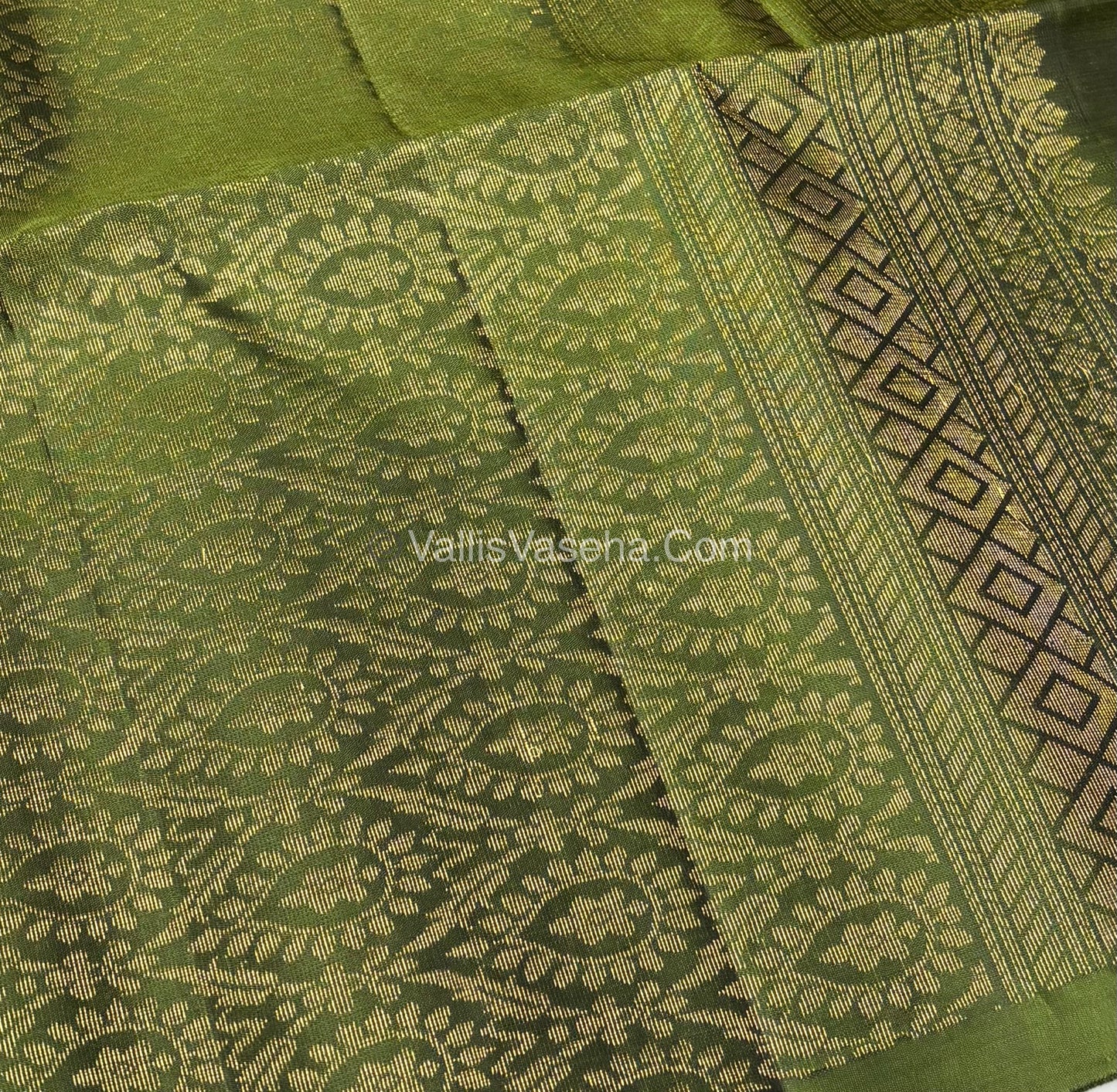 Pure Soft Silk Saree - Purplish Pink & Green  - VVPSS064
