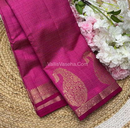 Semi Tussar Silk - Small Mango - Pink Shade - VVSTS002