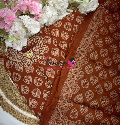 Ready Made | Anarkali Set  |Salwar, Kameez & Duppatta(3pc)|Cotton |VVRMS027