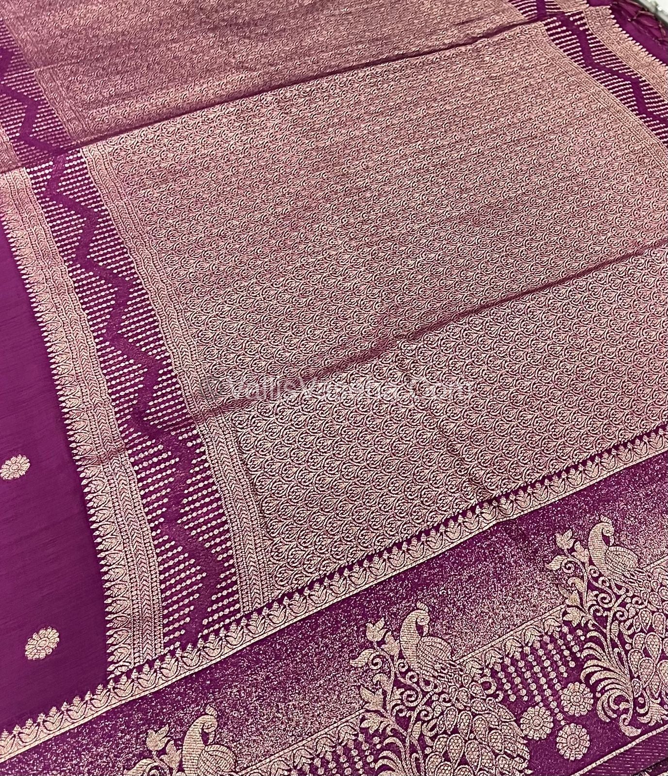 Banarasi - Heritage Silk - Semi Kathan Silk - Wine Shade- VVBHS002