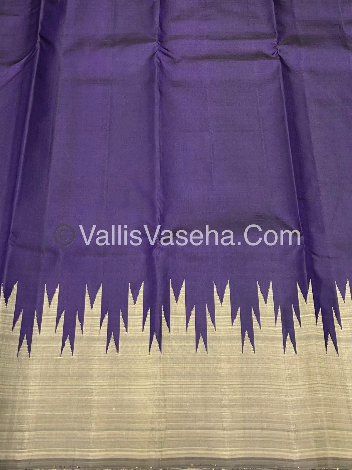 Pure Kanchipuram Silk Saree - Thalampoo - VVPS003