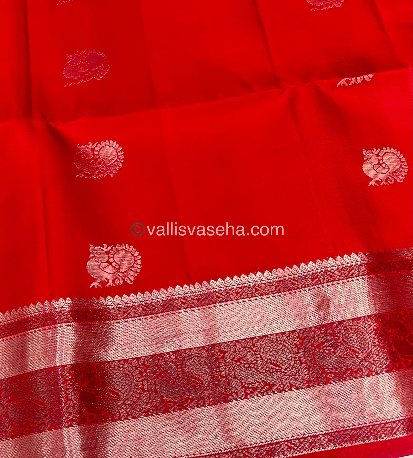 Pure Soft Silk Saree - Red Shade - VVPSS063