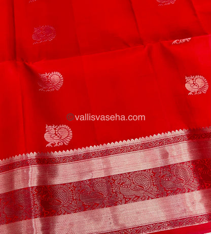 Pure Soft Silk Saree - Red Shade - VVPSS063