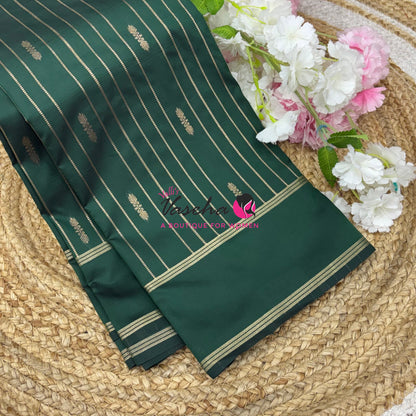 Semi Soft Silk  - Green Shade - VVSSS041