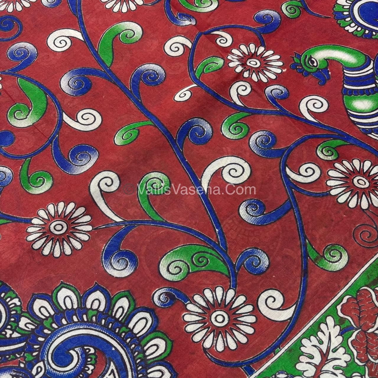 Pure Kalamkari Cotton Saree - VVPKC002