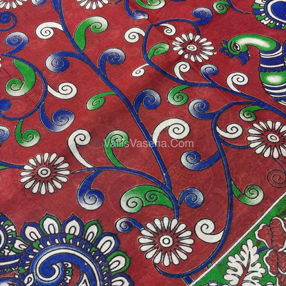 Pure Kalamkari Cotton Saree - VVPKC002