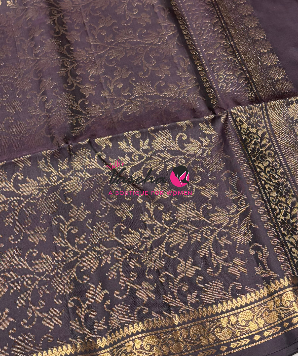 Pure Soft Silk Saree - Mustard Yellow & Brown Shade - VVPSS099
