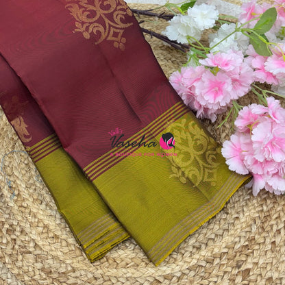 Half Mix - Pure Soft Silk Saree - Retta Petta Border - VVPSS154