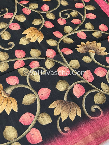 Art Silk / Semi Gicha Tussar Saree  - VVSGT002