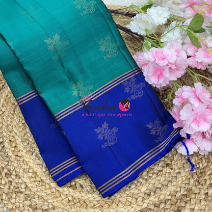 Half Mix - Pure Soft Silk Saree - Retta Petta Border - VVPSS154