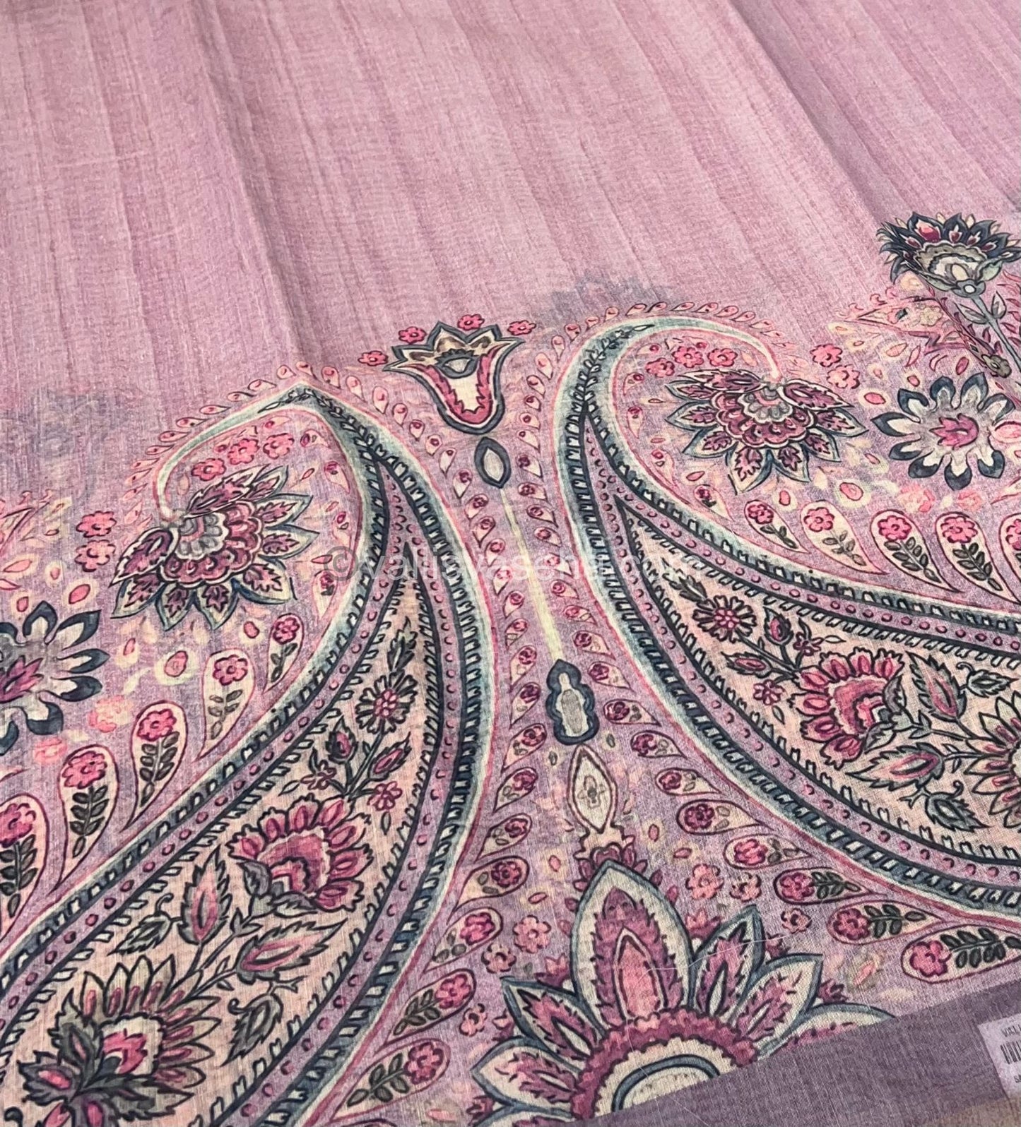Semi Chanderi Saree - Digital Printed - VVSCD001