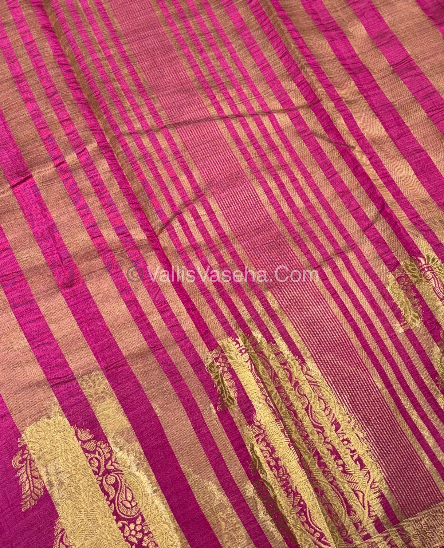 Semi Tussar Silk - Big Mango - Pink Shade - VVSTS002