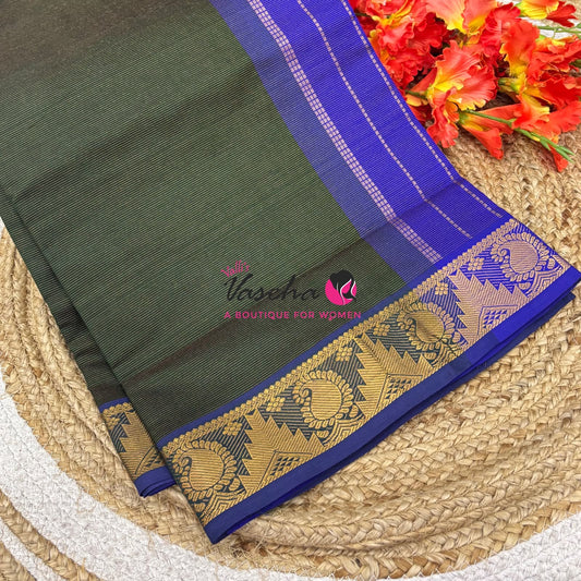 Semi Silk Cotton Saree | Vairavoosi  Design |VVSSC017