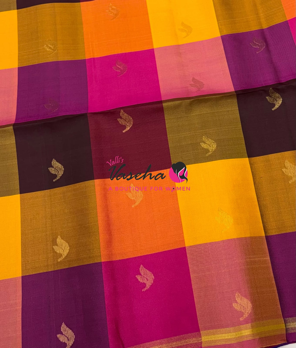 Pure Soft Silk Saree - Partly Pallu -  Half & Half Saree - VVPSS088
