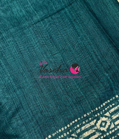 Art Tussar / Art Silk - Green  Shade - VVATS002