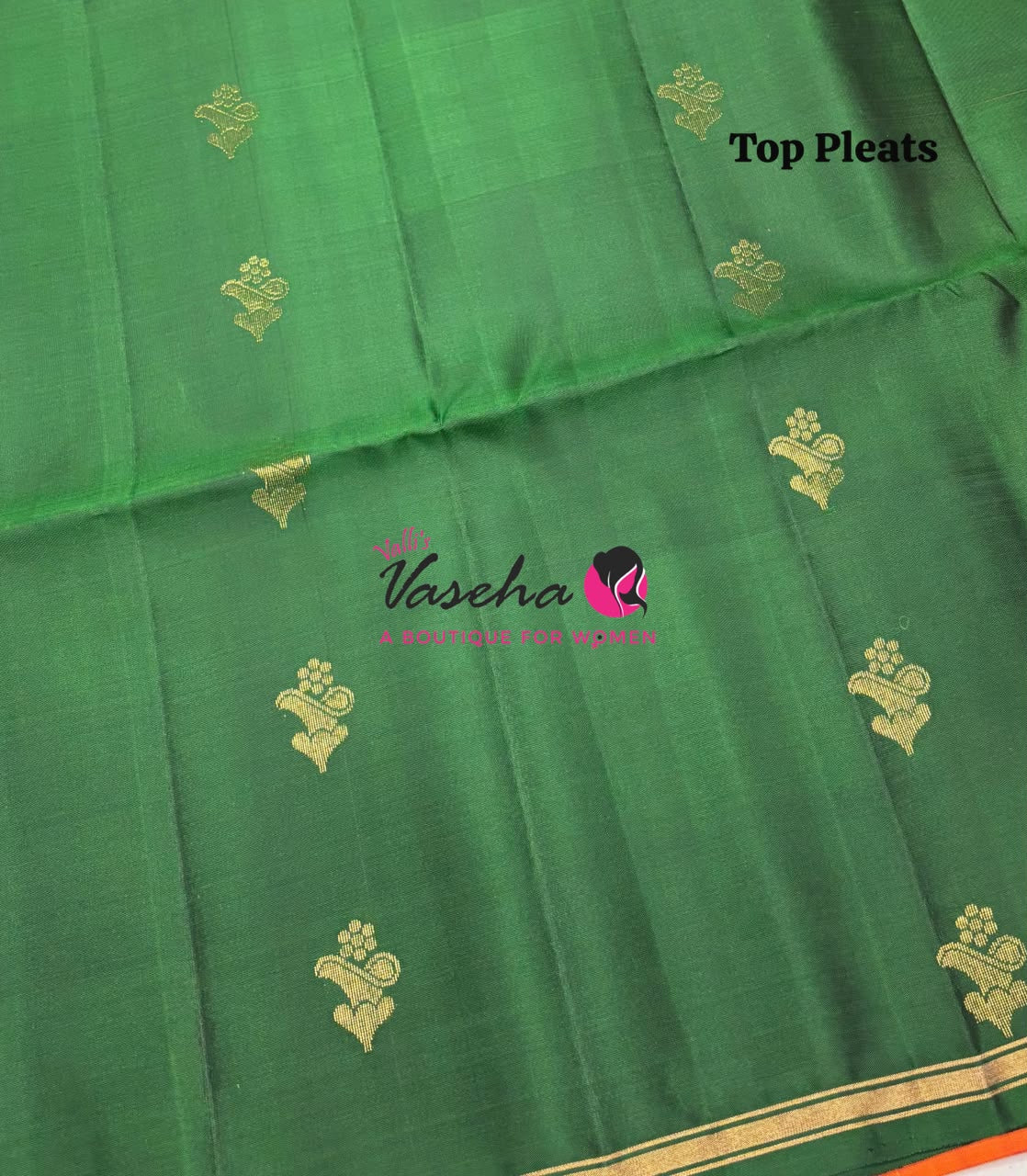 Pure Soft Silk Saree - Partly Pallu -  Half & Half Saree - VVPSS088