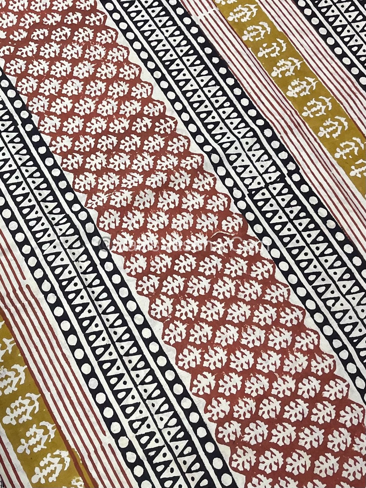 Pure Soft Mul Mul Cotton Sarees - Hand Block Prints - VVMMC007