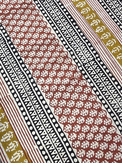 Pure Soft Mul Mul Cotton Sarees - Hand Block Prints - VVMMC007