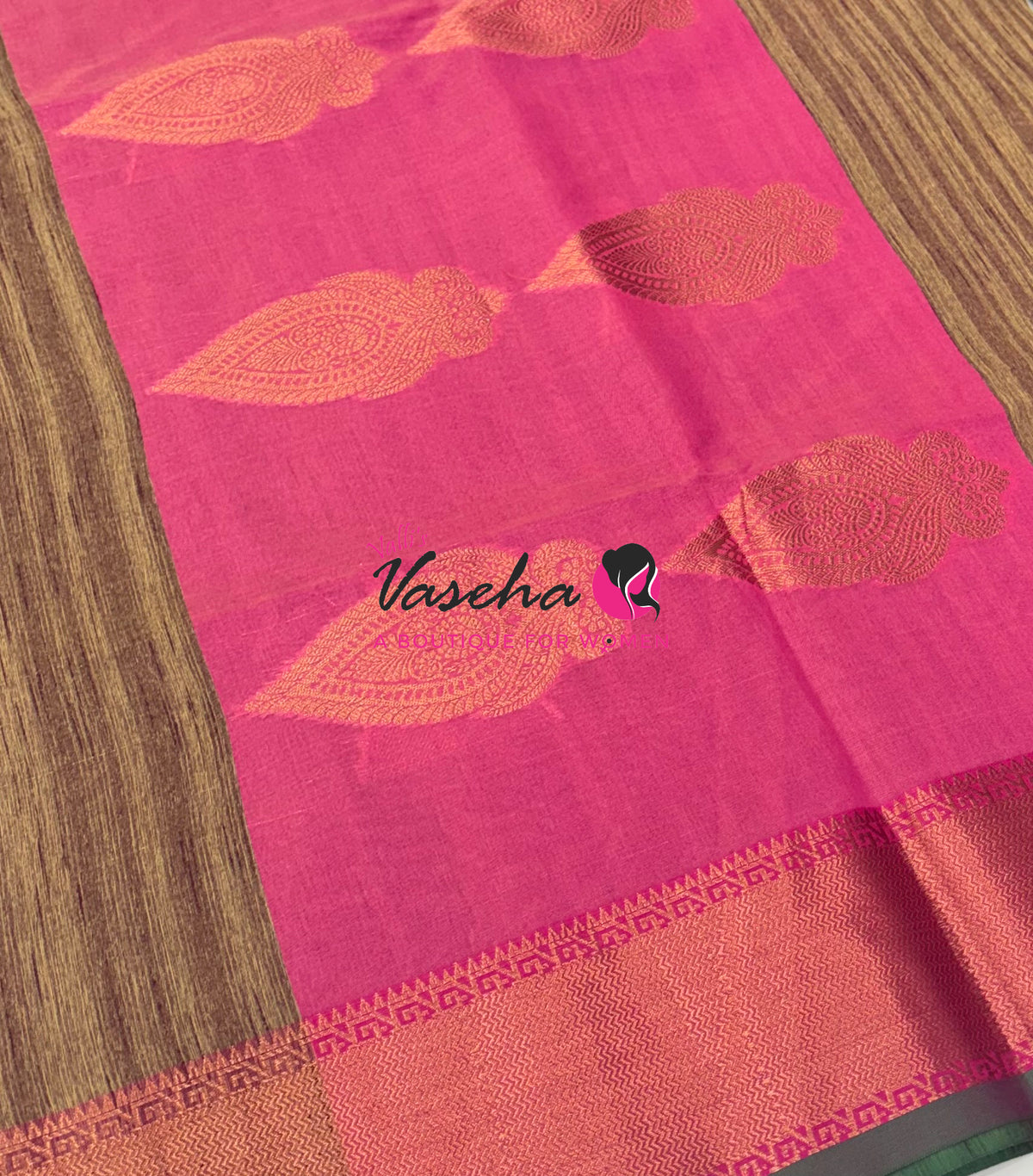 30% less - Offer Saree - Semi Tussar  Saree - VVDS008