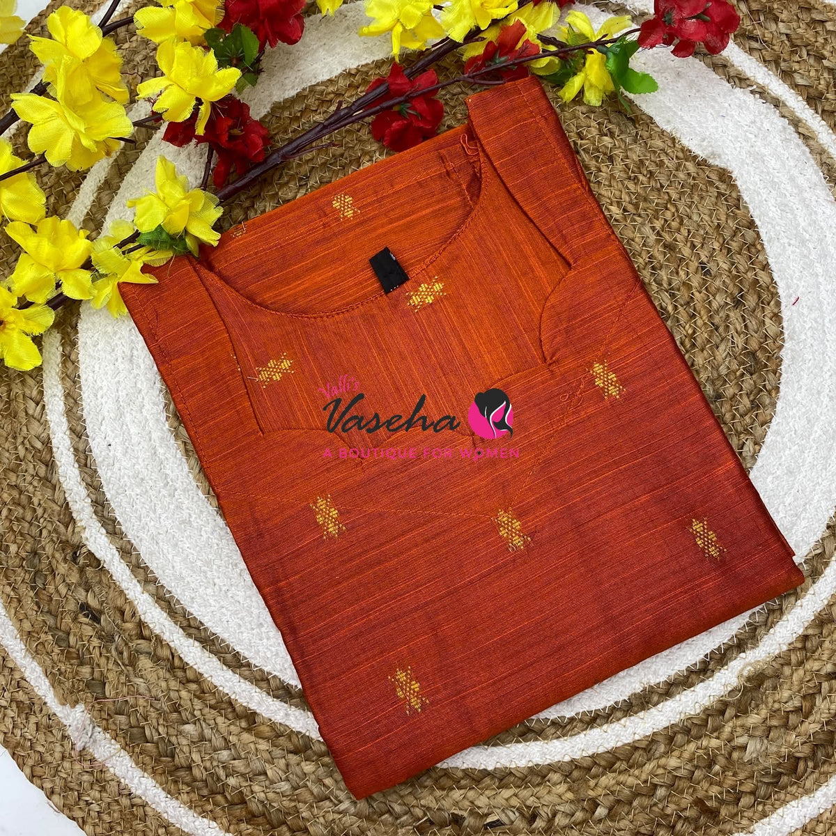 Ready Made - Semi Raw Silk - Kurti - VVSRK003