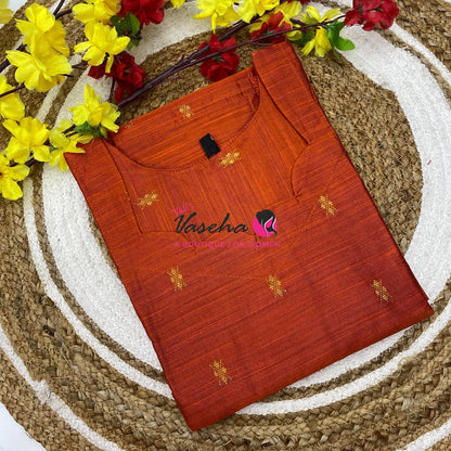 Ready Made - Semi Raw Silk - Kurti - VVSRK003
