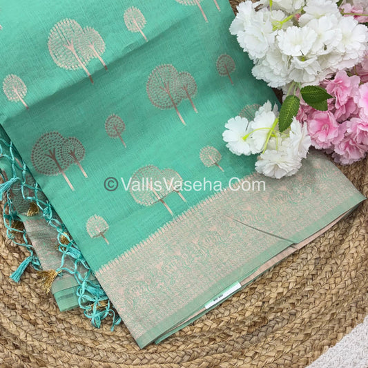 Fancy Saree - Mixed Variety - Aqua Green Shade - VVFBS001