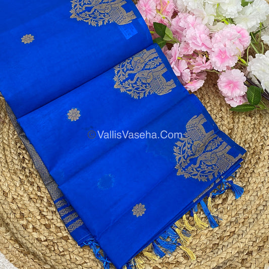 Mulberry Semi Silk - Light Blue Shade - VVMSS003