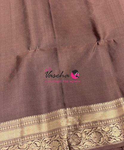 Pure Soft Silk Saree  - Chocolate Brown Shade - VVPSS135
