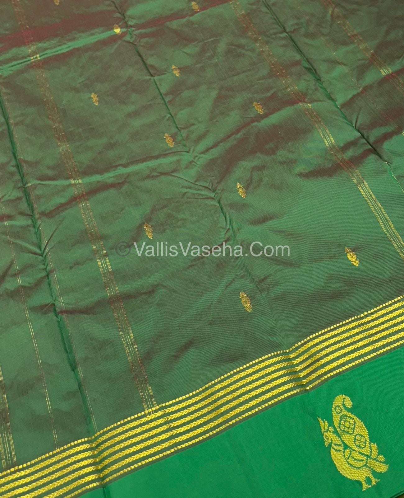 Semi Silk Saree - Kanchi Pattu Style - VVSSS004