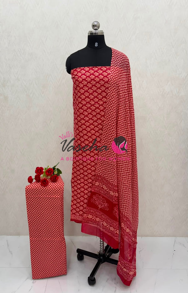 Pure Mul Mul Cotton | Unstitched Material | VVUSM065