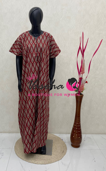 XXL Size - Nighties - Zip Nighties - VVJN001