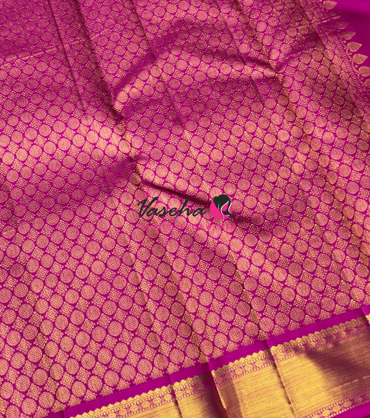 Pure Kanchipuram Silk Saree | Pazhum Pazhamum Checks |VVPS017