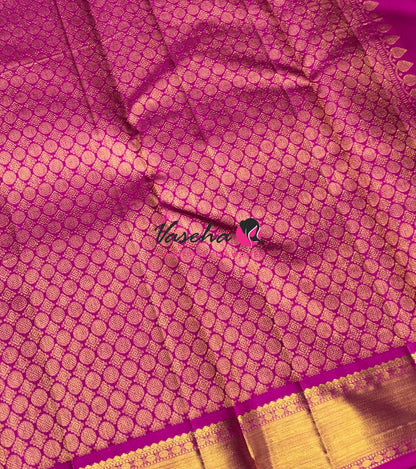 Pure Kanchipuram Silk Saree | Pazhum Pazhamum Checks |VVPS017