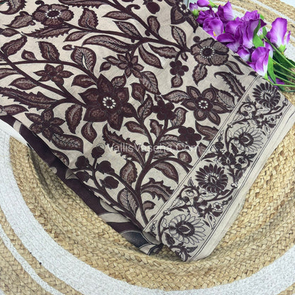 Pure Kalamkari Cotton Saree - VVPKC002