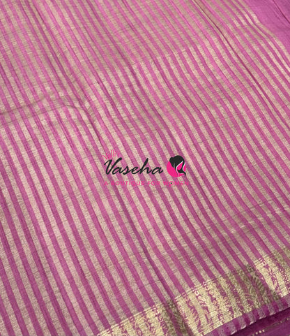 Semi Tussar Silk - Onion Pink Shade - VVSTS069