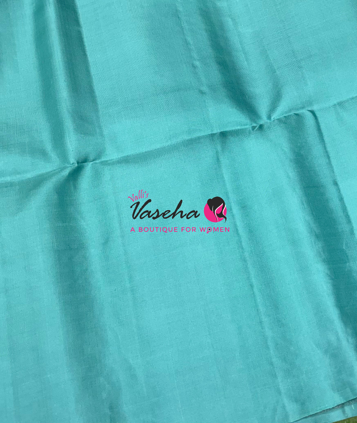 Pure Soft Silk Saree - Light Green & Blue - VVPSS126
