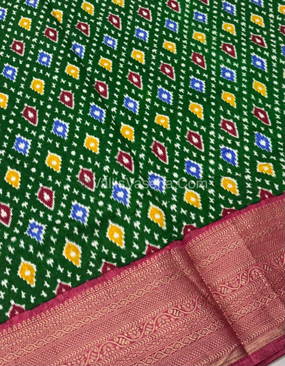 40% less - Offer Saree - Semi Patola Saree - VVDS006