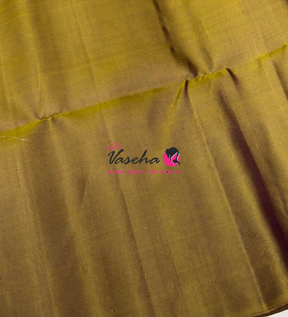 Pure Soft Silk Saree - Ramar Blue & Mahendi Green - VVPSS126