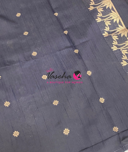 Banarasi - Heritage Meenakari Silk - Black Shade - VVBHS013