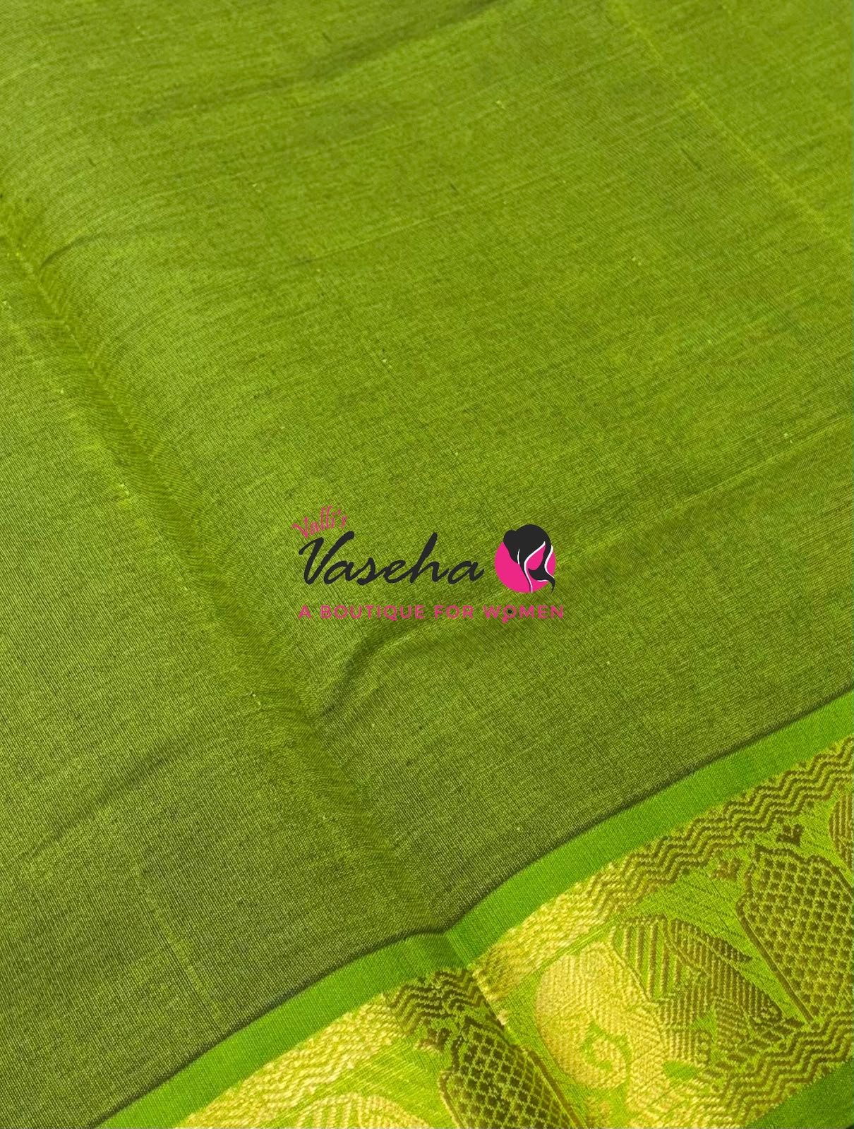 Semi Silk Cotton Saree | Small Leaf Butta Design |VVSSC010