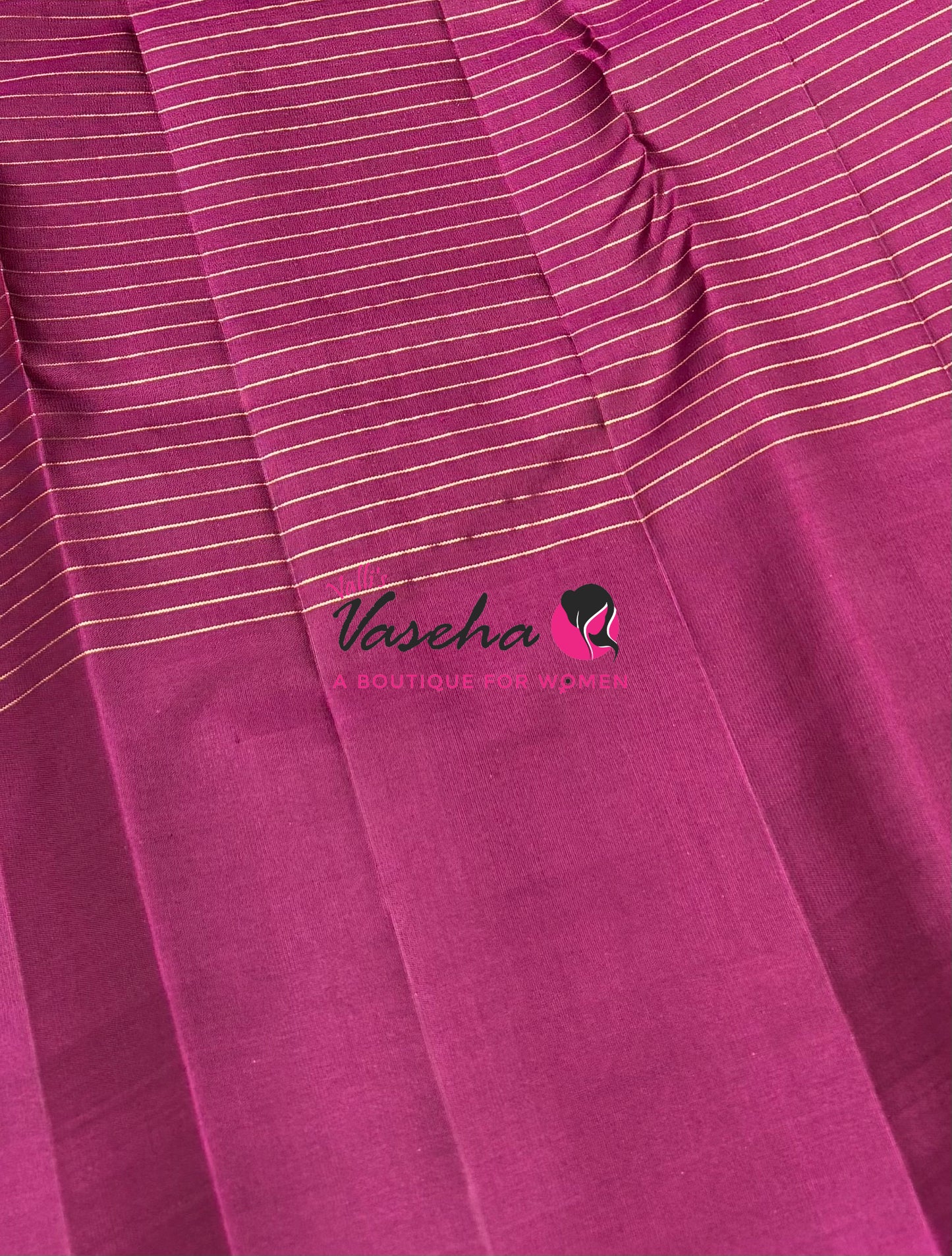 Pure Kanchipuram Silk Saree - Purple  Shade  -  VVPS058