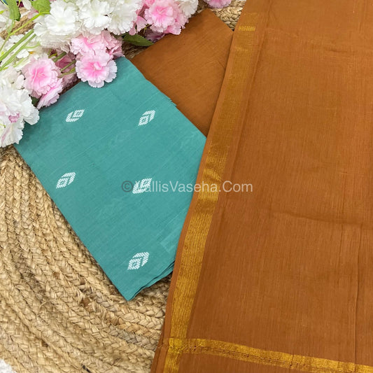 Salwar Material - Pure Cotton - Jacquard Design Set  - VVUSM008